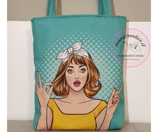 Shopping bag artigianale con design unico